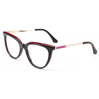 BONA Montures de lunettes multi-spécifications, style luxueux, lunettes portables, monture optique en acétate et métal