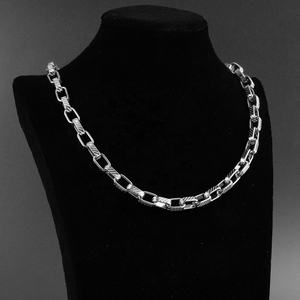 สร้อยคอเหล็กกล้าไร้สนิม ดีไซน์ทรงสี่เหลี่ยม สำหรับผู้ชาย สไตล์ฮิปฮอป เครื่องประดับส่วนบุคคล - Product Image 6