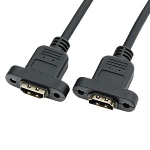 HDMI female-to-female extension cable with ear <b>screw</b> holes for securing HDMI dual-female high-definition connection cable, all-c - Product Image 4