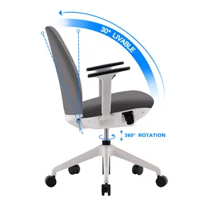 Modern ithalatçı ergonomik haddeleme dönebilir görev patron örgü bilgisayar ofis koltuğu odası ev beyaz pembe