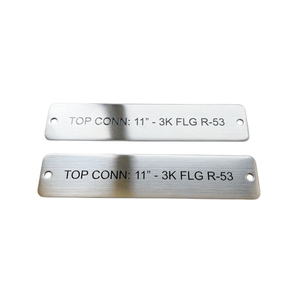 Изготовленная на заказ гравированная 304 табличка из нержавеющей стали с черной окрашенной щеткой - Product Image 2