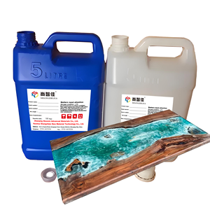 <span class=keywords><strong>Resin</strong></span> Perekat Epoksi Komponen Ganda Berkualitas Tinggi, Jernih, Rasio 3:1 untuk Meja Kayu River Table, Deep Pour & Casting - Product Image 2