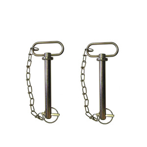 <span class=keywords><strong>Goupille</strong></span> d'attelage en zinc plaqué OEM d'usine avec chaîne <span class=keywords><strong>de</strong></span> sécurité pour tracteur, remorque et équipement agricole - Product Image 1