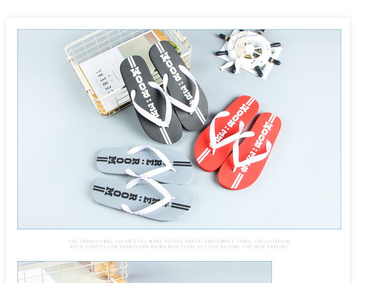 Summer Beach Casual Slipper Flip-flops Outdoor PVC PE Rubber Filp Flops Men Women