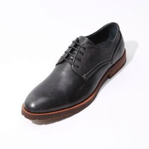 Zapatos de Cuero para Hombre, Estilo Retro Minimalista, Suela Suave, Diseño Transpirable, Aumentan la Altura, Impermeables, Antideslizantes - Product Image 6