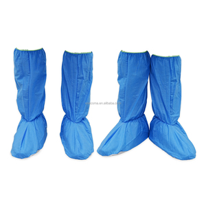 <span class=keywords><strong>Copriscarpe</strong></span> Monouso ISO 13485 in PVC SMS, Alti fino al Ginocchio, Blu, <span class=keywords><strong>Impermeabili</strong></span> e Resistenti all'Usura - Product Image 1