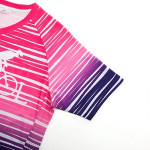 Femmes Manches Courtes Bonne Évacuation de L'humidité Tissus Respirant Chemise De Course - Product Image 4