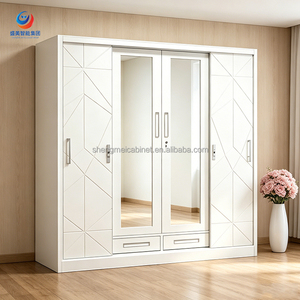 <span class=keywords><strong>Armadio</strong></span> Scorrevole a Doppia Anta in Acciaio Design Italiano con Caratteristiche Anti-Umidità Durevoli ed Ecologiche per Arredamento Camera da Letto - Product Image 4