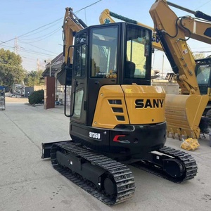 En stock – Nouvelle mini-excavatrice sur chenilles SANY d'origine, modèles SY35U, SY26U, SY50U, SY16C, SY18C, avec rotation zéro à la queue - Product Image 3