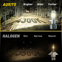 Ampoules de phare AUXITO Y19 H4 4300K 12V 24V Blanc chaud 3100lm 50W ampoule de phare LED H4