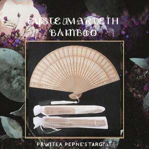 Abanico Plegable de Madera Ecológico Personalizado, Clásico, Tallado en Bambú, para Bodas, Cumpleaños, Fiestas, Decoración Pintada para Bebés, Manualidades - Product Image 3