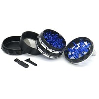 Accessoires pour fumeurs Logo personnalisé 4 pièces en alliage de zinc Broyeurs d'épices à tabac Broyeur d'herbes à base de plantes