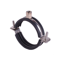 Support de tuyau réglable robuste avec pinces de fixation doublées de caoutchouc