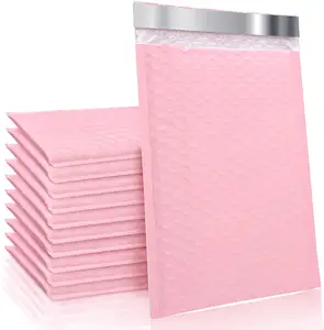 Pink Matte Poly Bubble Mailers 6x10 gepolsterte Umschläge Selbst versiegelnde Versand umschläge Gepolsterte Verpackung für kleine Unternehmen