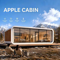 Maisons préfabriquées Apple Cabin, maison modulaire Apple Cabin avec chambre, maison modulaire Apple Cabin pour 1-2 personnes