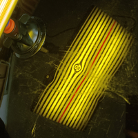 Jaune PDR lampe grêle Dent ligne conseil 2 bandes grêle Dent lampe lumière LED lampe pour voiture AUTO carrosserie voiture Dent test outils de réparation