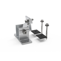 Système de montage solaire réglable en aluminium UISOLAR, support inclinable, pieds avant et arrière pour modules photovoltaïques encadrés
