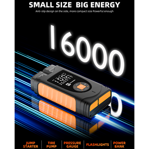 Batería Externa Portátil Multifuncional <span class=keywords><strong>Profesional</strong></span> <span class=keywords><strong>de</strong></span> 12V 10000mAh, <span class=keywords><strong>Arrancador</strong></span> <span class=keywords><strong>de</strong></span> Coches, Compresor <span class=keywords><strong>de</strong></span> Aire, a Prueba <span class=keywords><strong>de</strong></span> Chispas, para Motocicleta - Product Image 4