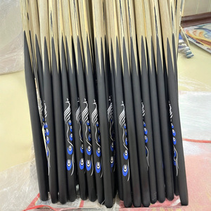 One Piece Maple Wood Snooker Cue With Ebony Butt Sleeve Durable Wooden Shaft For Snooker - Product Image 1
