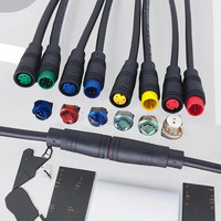 Câble d'extension PVC mâle-femelle 6P, vélo électrique étanche, kit d'affichage pour vélo électrique, application moto