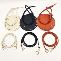 Kit d'accessoires pour sac seau DIY tissé à la main, respirant, super léger, extensible et pliable : plaque de base, cordon de serrage, bandoulière