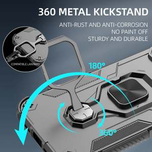 Funda Resistente a Golpes para Xiaomi Redmi Note 14 Turbo4 5G 14C 4G con Anillo Magnético y Soporte - Product Image 4