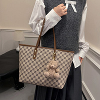 Bolso Tote de Gran Capacidad, Material PU de Alta Calidad, Cierre de Cremallera, Estilo Casual, con Asa de Mano y Correa para Hombro, Nuevo 2026