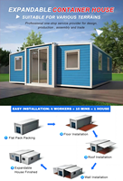 Doston Prefab Luxury Steel Expandable Container Wheels Trailer 2 Chambres Hôtel/École Autonome Alimenté par Énergie Solaire Facile à Assembler
