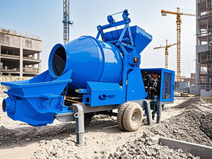 Bétonnière diesel portative avec le camion de mélangeur concret de machine de ciment de pompe - Product Image 3