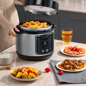 <span class=keywords><strong>Olla</strong></span> a Presión Eléctrica <span class=keywords><strong>Multifuncional</strong></span> de 5L, <span class=keywords><strong>Olla</strong></span> Arrocera Comercial con Recipiente Interior de Acero Inoxidable, Electrodomésticos de Cocina - Product Image 5