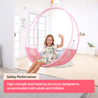 Fauteuil suspendu Ropecube Moon Swing en acier robuste avec corde en polyester, pour intérieur, chambre, balcon, extérieur, hamac