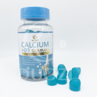 OEM duozi spot 3 jours de livraison Gommes naturelles de soutien de la résistance des os Complément alimentaire suppléments de calcium calcium D3 magnésium