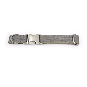 Popular Rankings Flax Neck <strong>Collar</strong> for Dogs Classic Sliver Buckle Training Dog <strong>Collar</strong> Fashion Same Color Webbing Dog <strong>Collar</strong> - Product Image 2