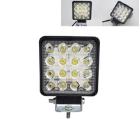 48W LED Auto Lamp 16LEDs Phare de voiture 12-24V 108x108x35mm 1 pièce