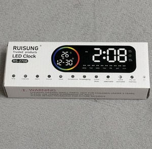 Yizhi Đa Chức Năng Đầy Màu Sắc LED Bàn Đồng Hồ Điện Tử Với Nhiệt Độ Tuần Ngày Lịch Hiển Thị Nhà Kỹ Thuật Số Đồng Hồ Báo Thức - Product Image 5