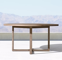 Meubles de jardin en teck, nouveau, ensemble de chaises rondes d'extérieur, usine chinoise, design moderne