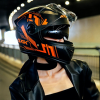 Casque de moto intégral certifié DOT en ABS, double visière, étanche, anti-bruit, toutes saisons – Super Offre Septembre