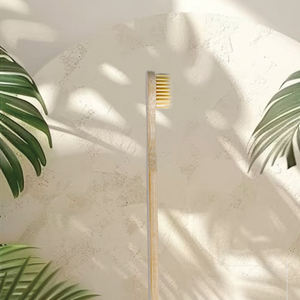 Bahan bambu sikat gigi paket individu untuk Hotel kelas tinggi kaus Colorfu bulu ukuran rata-rata - Product Image 6