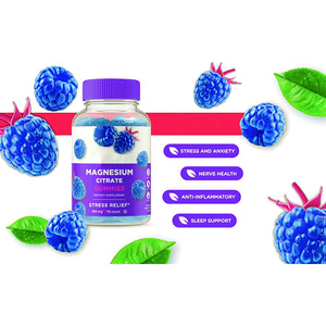 Senza glutine vegetariano gommoso senza zucchero magnesio citrato gummies sleep relax gummy candy supplement - Product Image 2