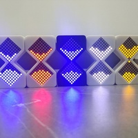 Sablier numérique électrique avec lumière nocturne LED réglable, en plastique, chargeur de type C