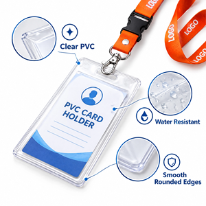 Correa de Cuello Personalizada de Poliéster con Porta Identificación y Gancho Giratorio de Metal para Personal de Oficina, Eventos, Promociones, Venta al Por Mayor - Product Image 2