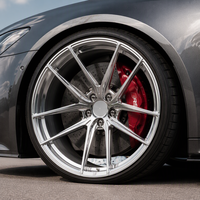 Jantes forgées personnalisées concaves chromées brossées, légères, de course, pour BMW M3 M4 F90 Mustang GTR AMG Corvette Supra VS5RS