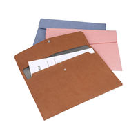 Carpeta de Documentos Profesional A4 de Cuero PU, Estuche de Archivo Resistente para Uso Ejecutivo en Oficina