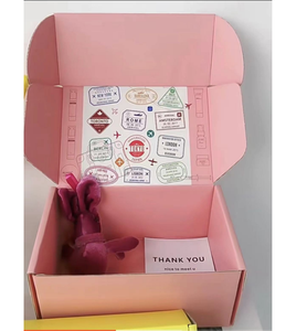 Boîtes d'expédition recyclables en carton ondulé gaufré mat de 25*20*5 cm, format personnalisé, pour crème visage et contour des yeux - Product Image 4