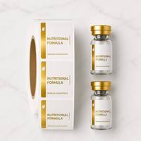 Étiquette autocollante personnalisée en feuille d'or imperméable pour flacon de formule nutritionnelle, étiquettes de compléments alimentaires en rouleau