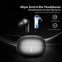 Écouteurs de traduction IA 6.0 intra-auriculaires avec réduction intelligente du bruit et écouteurs sportifs lumineux