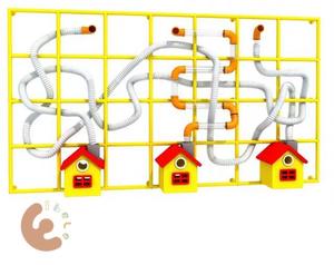 Eibele - Juego de Parque <span class=keywords><strong>Infantil</strong></span> Interior Interactivo de Plástico Resistente, Museo de Ciencias para Niños, Marco de Juego de Viento, Lanzador de Pañuelos para Niños - Product Image 1