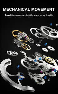 Relojes Mecánicos Automáticos de Lujo para Hombre, con Logotipo Personalizado OEM, Tourbillon, Correa de Cuero y Acero Inoxidable, Diseño Único de Buceo, Plateados - Product Image 5