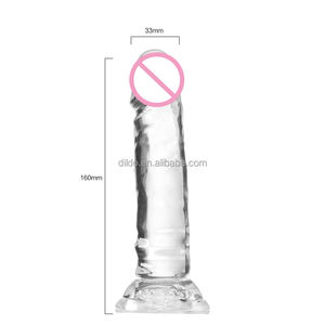 <span class=keywords><strong>Hot</strong></span> Koop Meisjes Seksspeeltjes Realistische Grote Lul Enorme Transparante Dikke Dildo Anale - Product Image 1