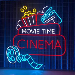 Letrero de neón personalizado iluminado neón <span class=keywords><strong>teatro</strong></span> cine entrada decoración neón personalizado signo - Product Image 1